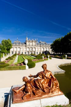 La Granja de San Ildefonso with garden, Segovia Province, Castile and Leon, Spain