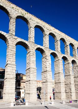 Roman aqueduct, Segovia, Castile and Leon, Spain