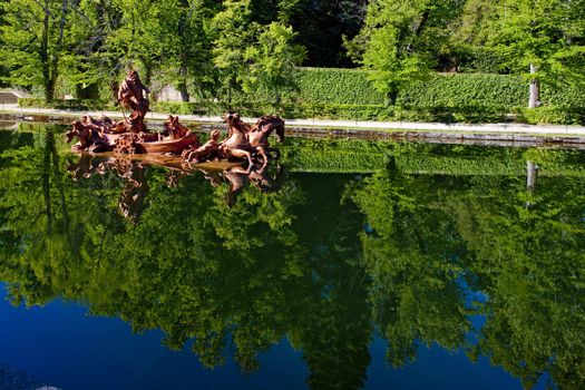 La Granja de San Ildefonso''s garden, Segovia Province, Castile and Leon, Spain
