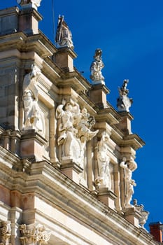 palace''s detail, La Granja de San Ildefonso, Segovia Province, Castile and Leon, Spain