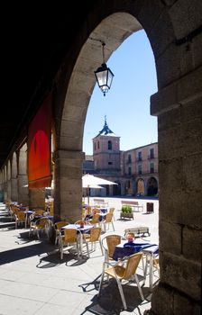 Mercado Chico Square, Avila, Castile and Leon, Spain