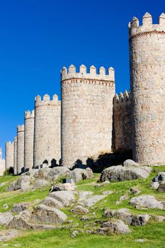 fortification of Avila, Castile and Leon, Spain