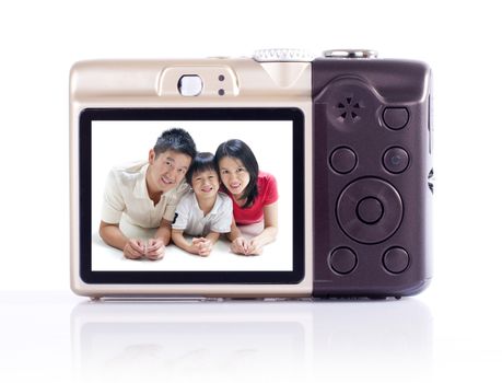 Taking photo of my family