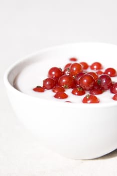 breakfast yogurt bowl and red currant