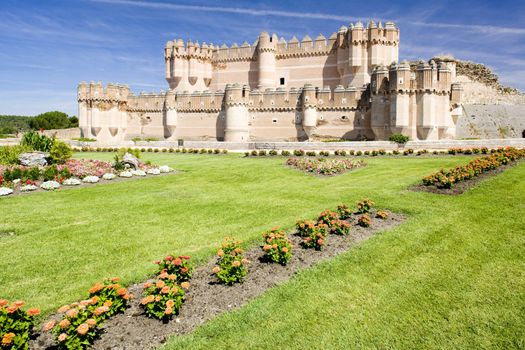 Coca Castle, Segovia Province, Castile and Leon, Spain