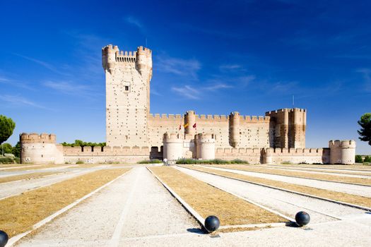 La Mota Castle, Medina del Campo, Valladolid Province, Castile and Leon, Spain