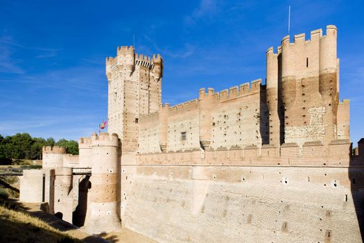 La Mota Castle, Medina del Campo, Valladolid Province, Castile and Leon, Spain