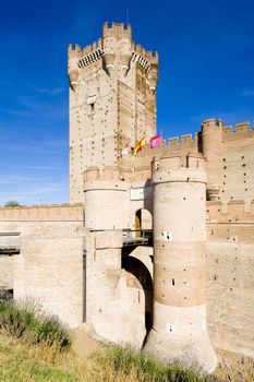 La Mota Castle, Medina del Campo, Valladolid Province, Castile and Leon, Spain