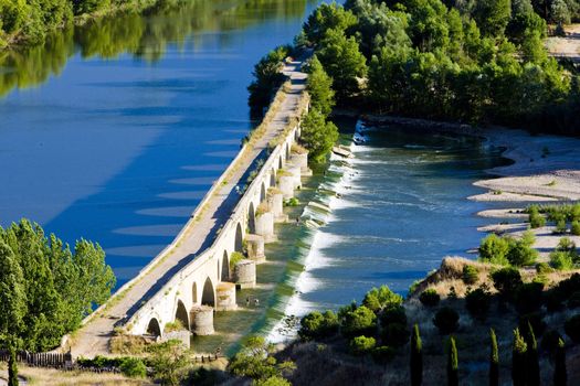 Roman bridge, Toro, Zamora Province, Castile and Leon, Spain