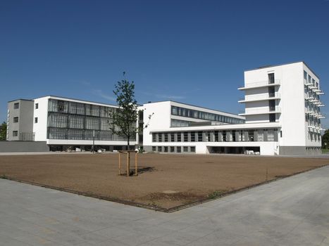 Bauhaus, Dessau (near Berlin), Germany - iconical masterpiece of modern architecture designed in 1925 by Walter Gropius