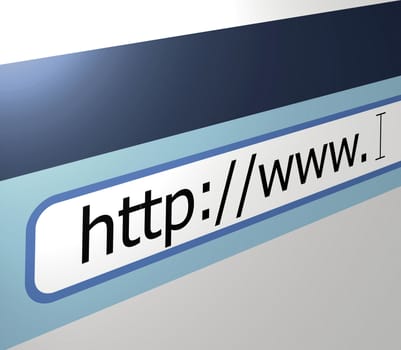 Illustration of World wide web browser address line
