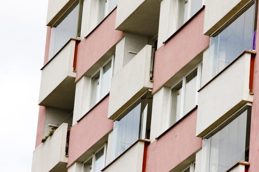 detail of apartment building