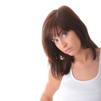 Young woman portrait - with face expression