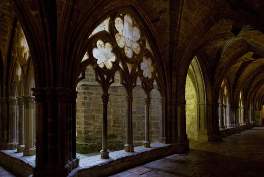 interior of Monastery of Veruela, Zaragoza Province, Aragon, Spain