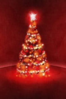 An image of a nice red christmas background