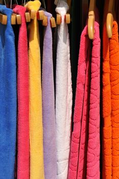 Frame filling capture of colorful towels on sale