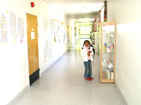 school corridor