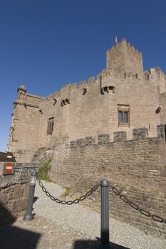 image of the castle of Javier in Navarra, Spain