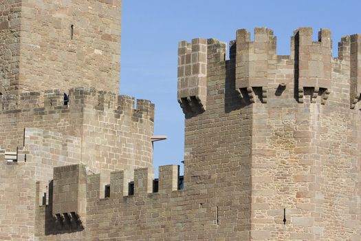 image of the castle of Javier in Navarra, Spain