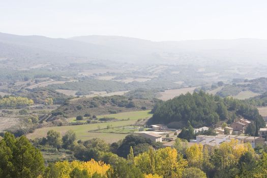 image of a colourfull landscape and some mountains