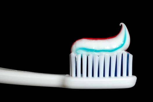 Toothbrush, black background