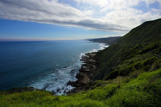 Southern coast of Australia while driving down the Great Ocean Road.
