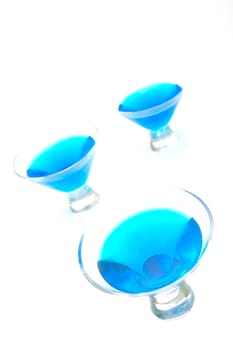 Cosmopolitan cocktails isolated against a white background