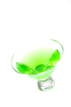 Cosmopolitan cocktails isolated against a white background