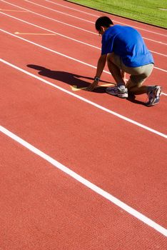 It was a sportsman lined up getting ready for race.