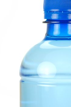 Bottle drinking water isolated against a white background