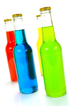 Alco Pop premix alcoholic drinks isolated against a white background