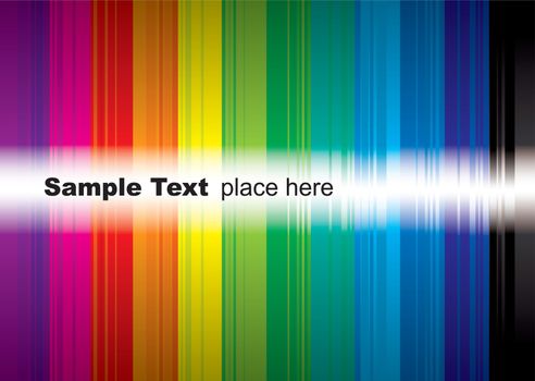 brightly coloured rainbow background with room to add your own text