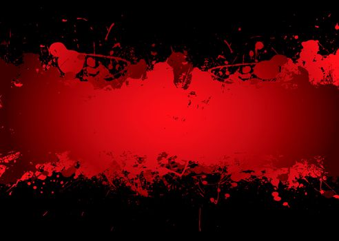 Bright red blood stream with abstract background effect with copyspace