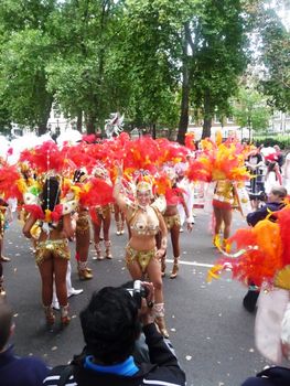 Central London - September 13: The carnival at the River Thames Festival  September 13th, 2009 in Central London.