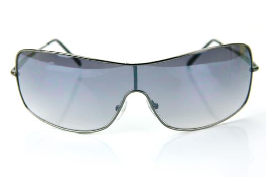 A pair of sunglasses isolated against a white background