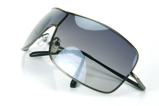 A pair of sunglasses isolated against a white background