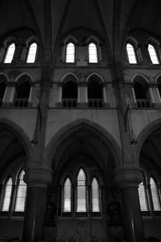 the interior of an irish church
