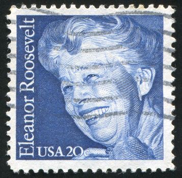 UNITED STATES - CIRCA 1984: stamp printed by United states, shows Eleanor Roosevelt, circa 1984