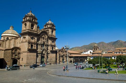 The "Plaza the Armas" , a main tourist attraction in Cusco , Peru
the photo was taken on May 25 2011