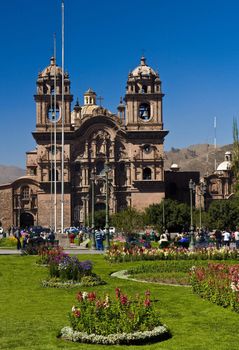 The "Plaza the Armas" , a main tourist attraction in Cusco , Peru
the photo was taken on May 25 2011