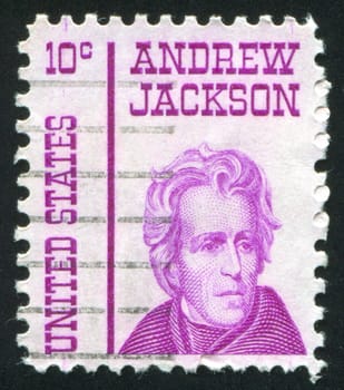 UNITED STATES - CIRCA 1965: stamp printed by United states, shows Andrew Jackson, circa 1965