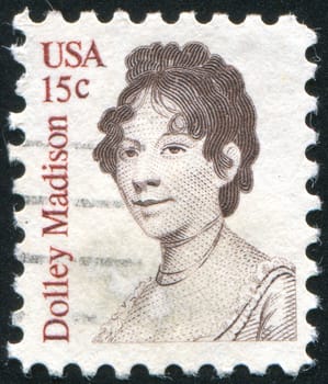 UNITED STATES - CIRCA 1980: stamp printed by United states, shows Dolley Madison, circa 1980