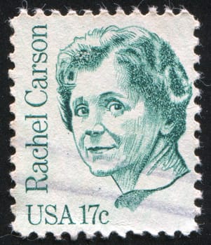 UNITED STATES - CIRCA 1980: stamp printed by United states, shows Rachel Carson, circa 1980