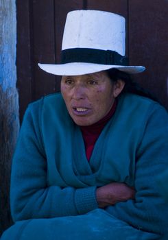 Cusco , Peru - May 27 : Portrait of Peruvian woman in Cusco Peru , May 27 2011