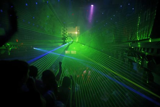 Night Club Music Event Party Laser Lights Background