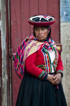 Cusco , Peru - May 27 : Portrait of Peruvian woman in Cusco Peru , May 27 2011