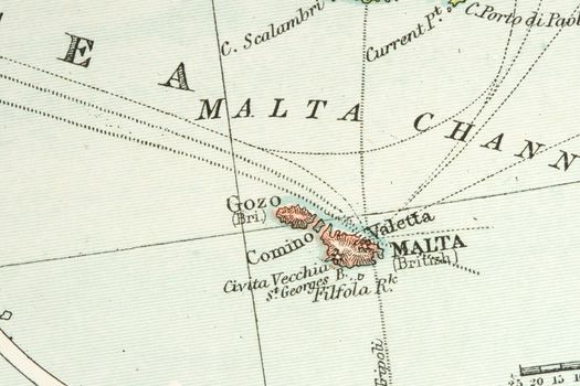 Vintage (1907 copyright-expired) map showing countries and trade routes