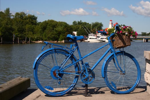 bicycle flower bed display art