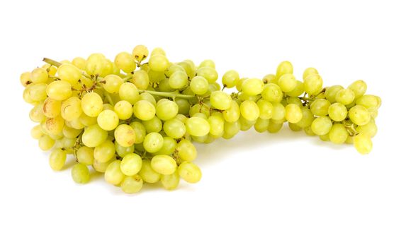 ripe sweet grape isolated on white background