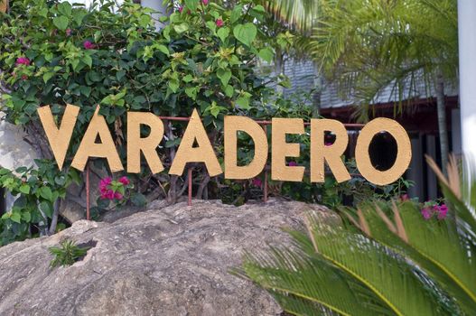 Varadero word, caribbean tourist destination in Cuba.